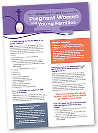 Shisha Fact Sheets - Pregnancy Factsheet